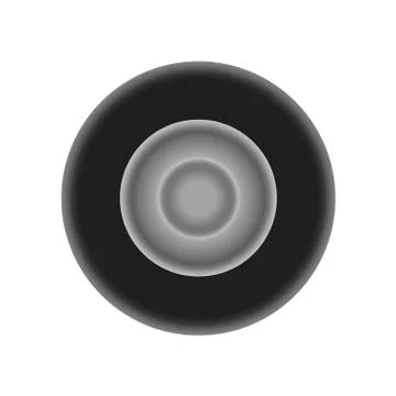 Car wheel on white background. Vector illustration in trendy flat style. ESP 10. Stock Illustration