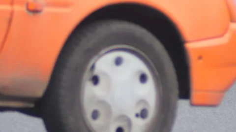 Car wheels d Stock Footage 31515428