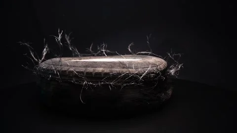 Car wheels discs after a burnout Vidéo 242406542