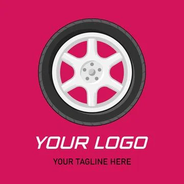 Car Wheels Logo Stock Illustration
