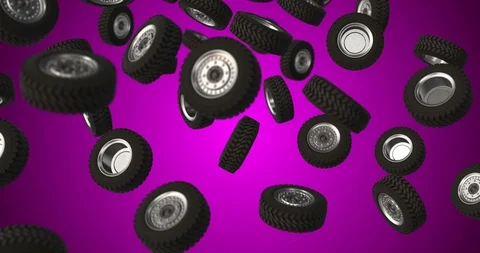 Car whell falling slow motion 4k Video stock 88546662