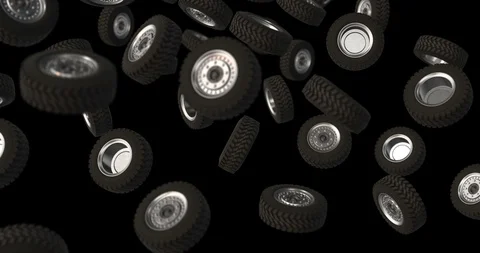 Car whell falling slow motion 4k Video stock 88547111