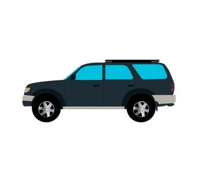 Car on white Stock Illustration