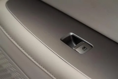 Car window control panel. Automatic power window up and down button. Stock Photos
