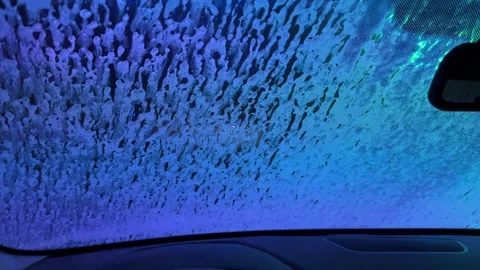 A car window is covered in green paint 스톡 동영상 276065178