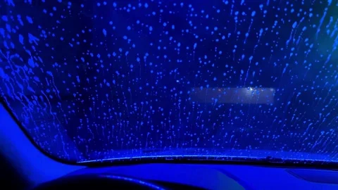A car window is covered in green spots 스톡 동영상 276065350