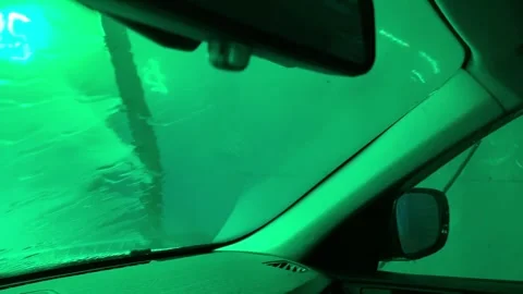 A car window is covered in water Stock Footage 271080074