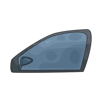 Car window illustration Stock Illustration