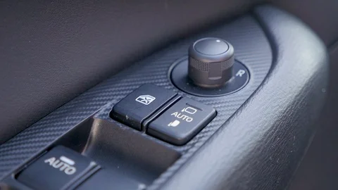 Car window lifts control panel Stock Footage 87325413