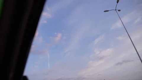 Car window point of view at race route 스톡 동영상 137764188