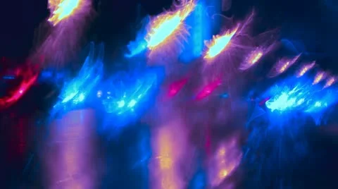 Car window rain night background defocused Stock Footage 12435072