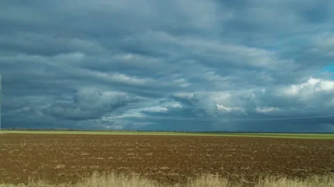 Car window on the road field. Stock Footage 209183757