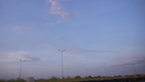 Car window sky view 스톡 동영상 137764528