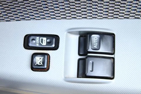 Car window switch Stock Photos