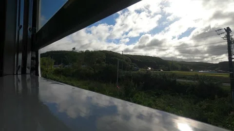 The car window of the train Stock Footage 317271664