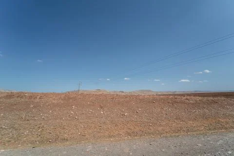 Car window view over a rural area Stock Photos