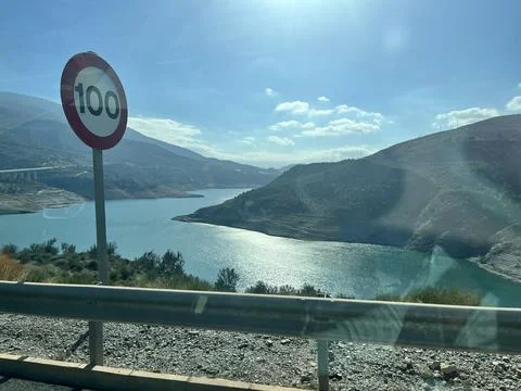 Car window view in Spain Stock Photos