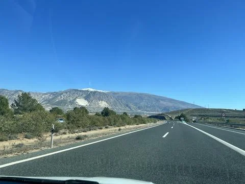Car window view in Spain Stock Photos