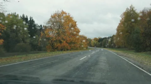 Car windshield view Stock-Footage 87478468