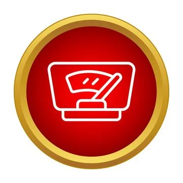 Car windshield wiper outlining cleaning process icon Illustrazione stock