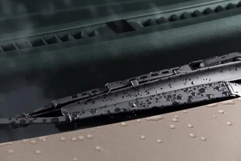Car windshield wiper Foto stock
