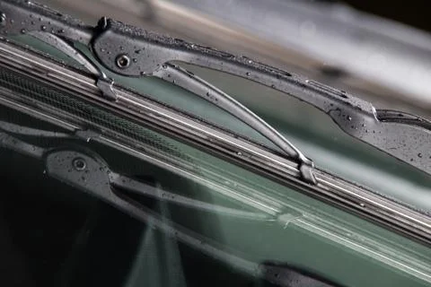 Car windshield wiper Foto stock