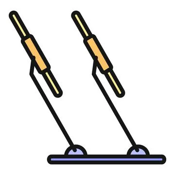 Car windshield wipers cleaning rain equipment icon Stock Illustration