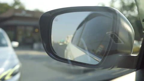 Car wing mirror Stock Footage 148433457