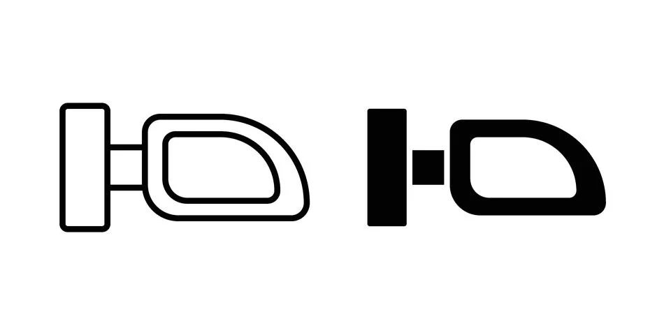 Car wing mirror icon vector design. EPS10 스톡 일러스트