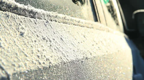 Car in winter close up outdoor 스톡 동영상 24786934