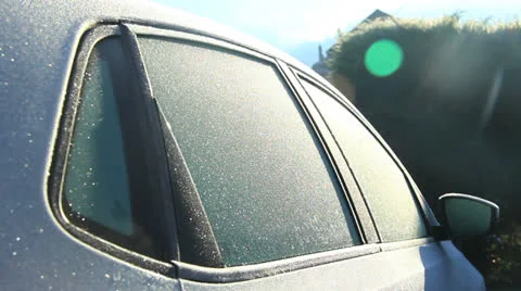 Car in winter close up outdoor Stock-Footage 24786959