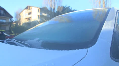 Car in winter close up outdoor Stockbeeldmateriaal 24787102