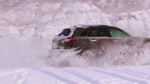 Car in winter 스톡 동영상 10709867
