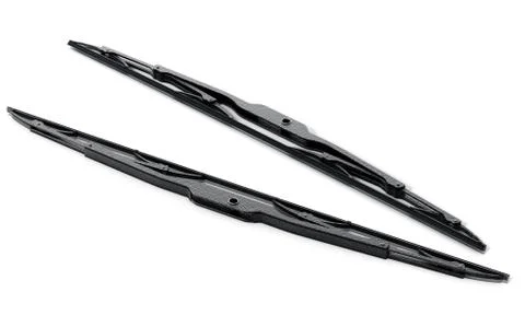 Car wipers isolated on white background. 3D illustration Ilustración de archivo