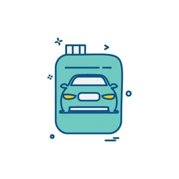 Car Workshop icon design vector Stock Illustration