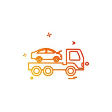 Car Workshop icon design vector Stock Illustration