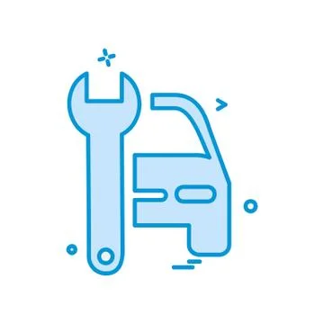 Car workshop icon design vector Stock Illustration