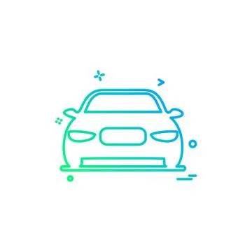 Car Workshop icon design vector Stock Illustration