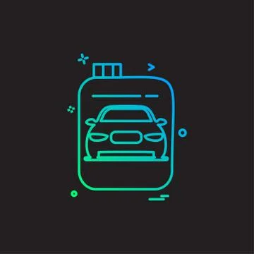 Car Workshop icon design vector Stock Illustration
