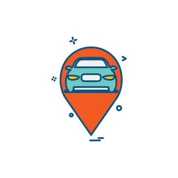 Car Workshop icon design vector Stock Illustration