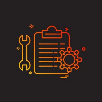 Car Workshop icon design vector Stock Illustration