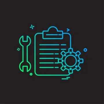 Car Workshop icon design vector Stock Illustration