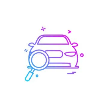Car Workshop icon design vector Stock Illustration