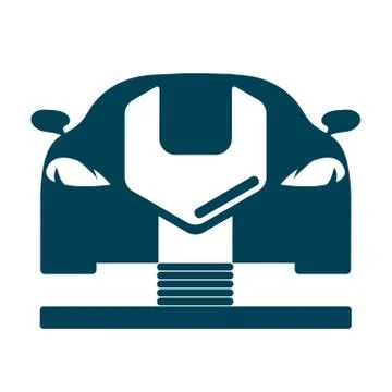 Car workshop symbol Stock Illustration