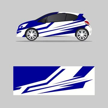 Car wrap decal graphics Abstract eagle stripe grunge racing and sport backg.. Illustrazione stock