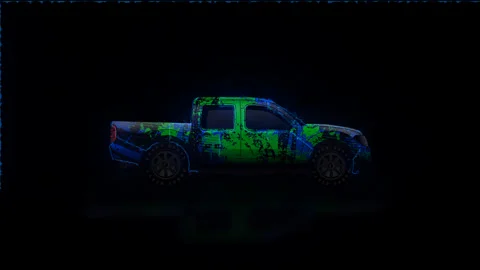 Car wrap design animation Video stock 242852757