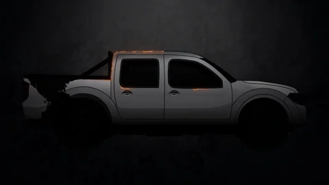 Car wrap design animation Stock Footage 243262916