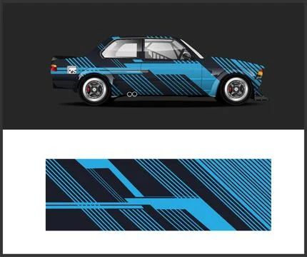 Car wrap Design printable file for Business Stock Illustration