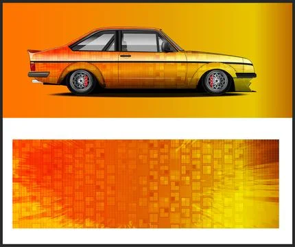 Car wrap design vector Stock-Illustration