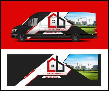 Car wrap with Vector 3m vinyl wrap and Vector car mockups Stock Illustration